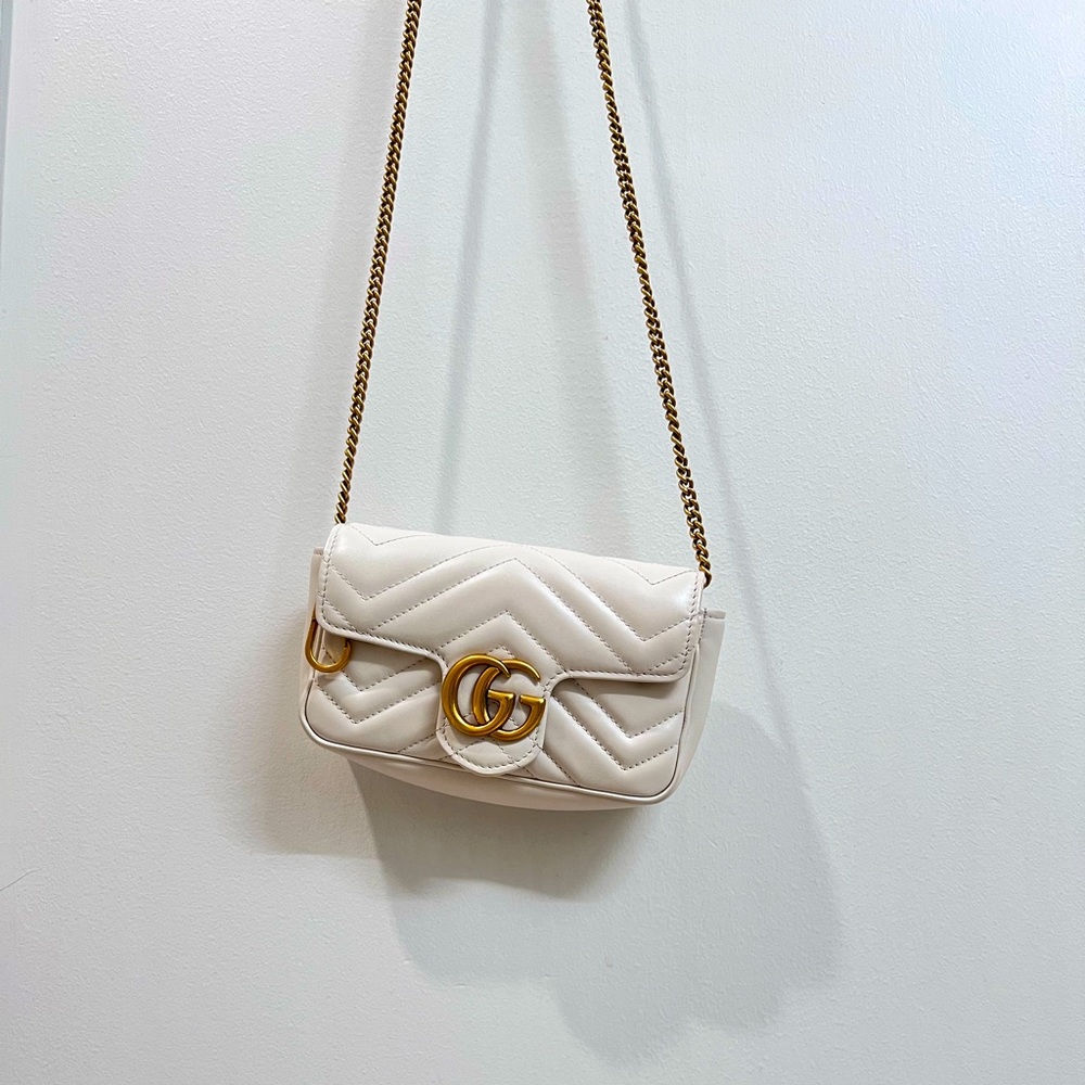 Gucci MARMONT LEATHER SUPER MINI BAG